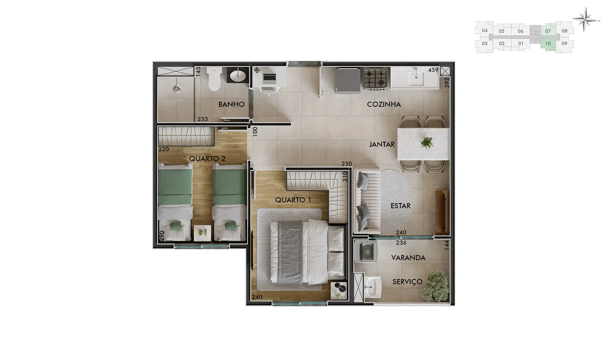 Planta 41m²